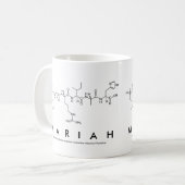 Mug du nom du peptide Mariah (Devant gauche)