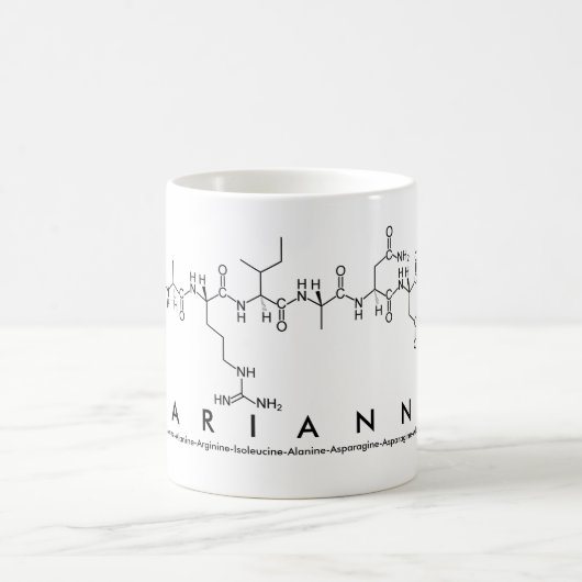 Mug du nom du peptide Marianna (Centre)