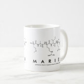 Mug du nom du peptide Mariel (Devant droit)