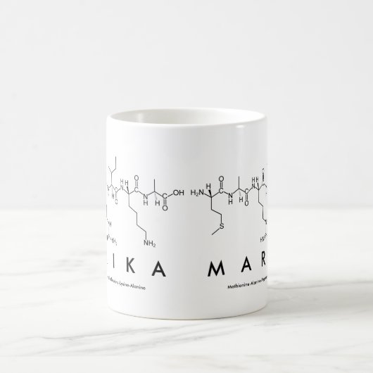 Mug du nom du peptide Marika (Centre)