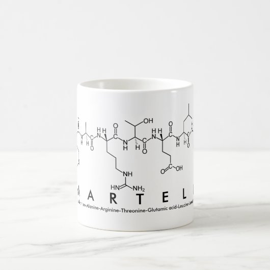 Mug du nom du peptide Martell (Centre)