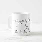 Mug du nom du peptide Martine (Devant gauche)