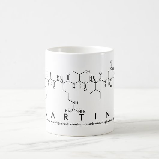 Mug du nom du peptide Martine (Centre)