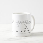 Mug du nom du peptide Marvin (Devant droit)