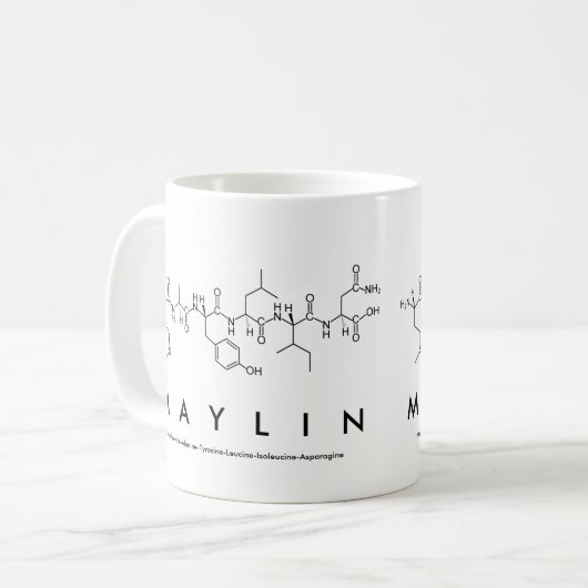 Mug du nom du peptide Maylin (Devant gauche)