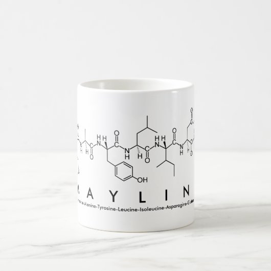 Mug du nom du peptide Mayline (Centre)