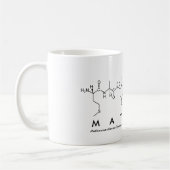 Mug du nom du peptide Mayline (Gauche)