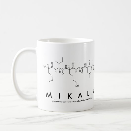 Mug du nom du peptide Mikala (Gauche)