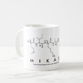 Mug du nom du peptide Mikalah (Devant gauche)