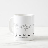 Mug du nom du peptide Milana (Devant gauche)
