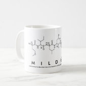 Mug du nom du peptide Mildred (Devant gauche)