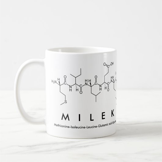 Mug du nom du peptide Milek (Gauche)
