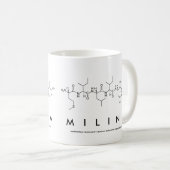 Mug du nom du peptide Milina (Devant droit)