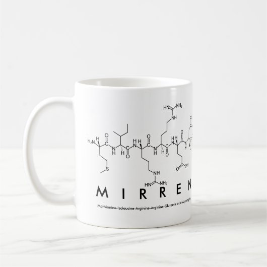 Mug du nom du peptide Mirren (Gauche)