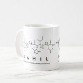 Mug du nom du peptide Nahil (Devant gauche)