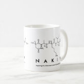 Mug du nom du peptide Nakia (Devant droit)