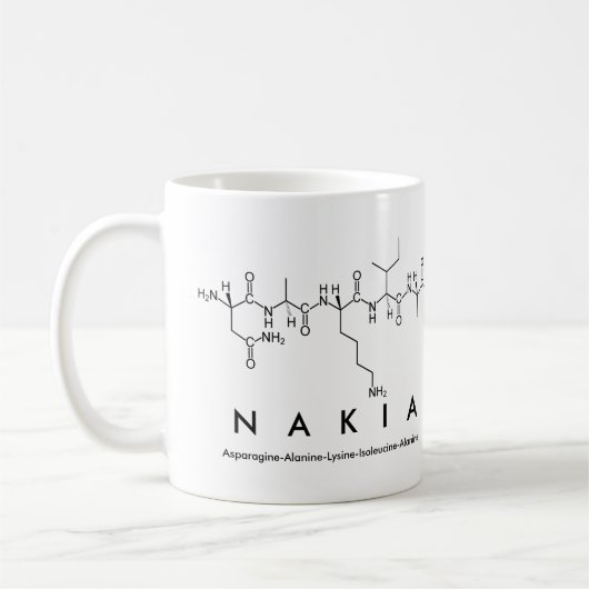Mug du nom du peptide Nakia (Gauche)