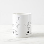 Mug du nom du peptide Niek (Centre)