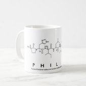 Mug du nom du peptide Philine (Devant gauche)