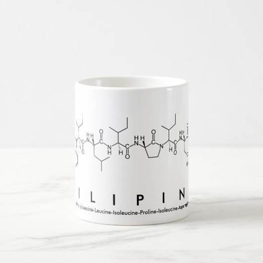 Mug du nom du peptide philippin (Centre)