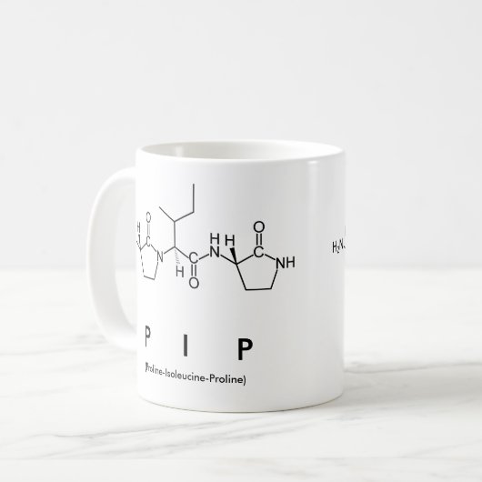 Mug du nom du peptide pip (Devant gauche)
