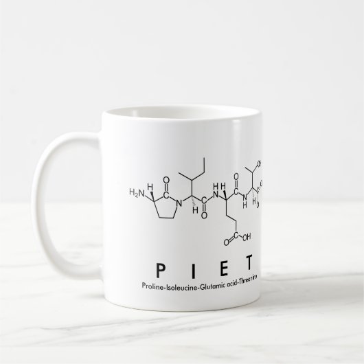 Mug du nom du peptide pipet (Gauche)