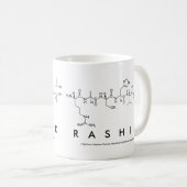 Mug du nom du peptide Rashid (Devant droit)
