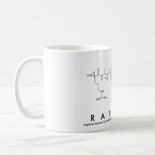 Mug du nom du peptide Raymond (Gauche)