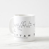Mug du nom du peptide Rayyan (Devant gauche)
