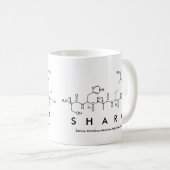 Mug du nom du peptide Shara (Devant droit)