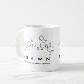 Mug du nom du peptide Shawn (Devant gauche)