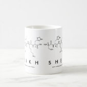 Mug du nom du peptide Sheik (Centre)