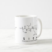 Mug du nom du peptide Siem (Devant droit)
