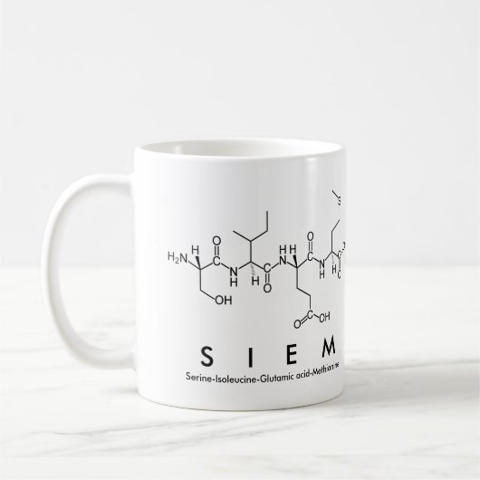 Mug du nom du peptide Siem (Gauche)