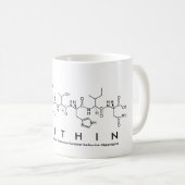 Mug du nom du peptide Sin (Devant droit)