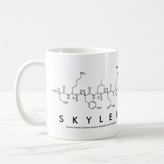 Mug du nom du peptide Skyler (Gauche)