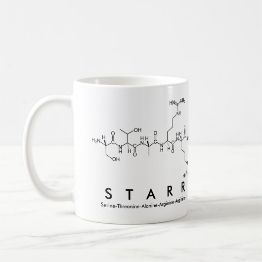 Mug du nom du peptide Starr (Gauche)
