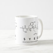 Mug du nom du peptide système (Devant droit)