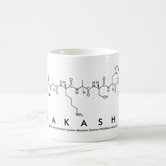 Mug du nom du peptide Takashi (Centre)