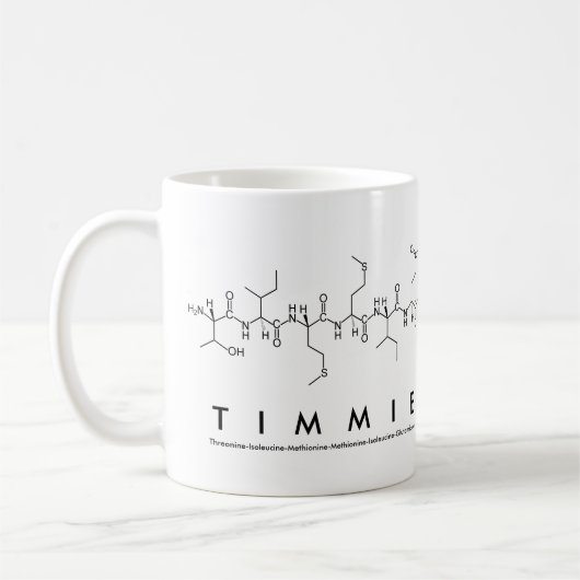 Mug du nom du peptide temporel (Gauche)
