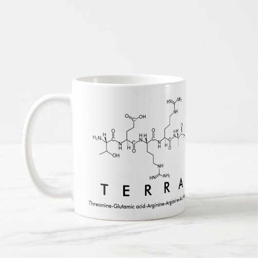 Mug du nom du peptide Terra (Gauche)