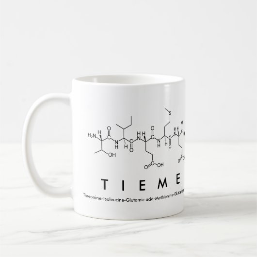 Mug du nom du peptide tieme (Gauche)