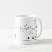 Mug du nom du peptide Tierra (Devant droit)