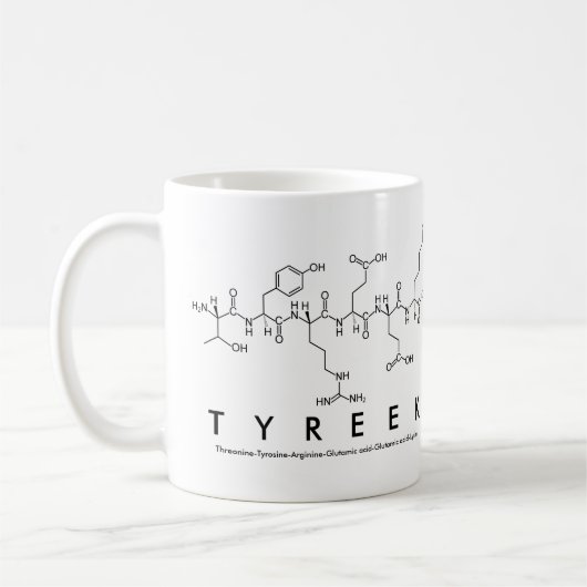 Mug du nom du peptide Tyreek (Gauche)