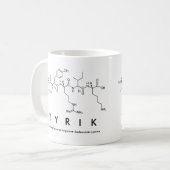 Mug du nom du peptide Tyrik (Devant gauche)