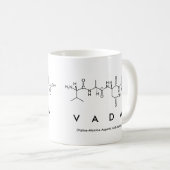 Mug du nom du peptide Vada (Devant droit)