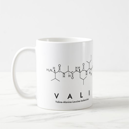 Mug du nom du peptide Vali (Gauche)
