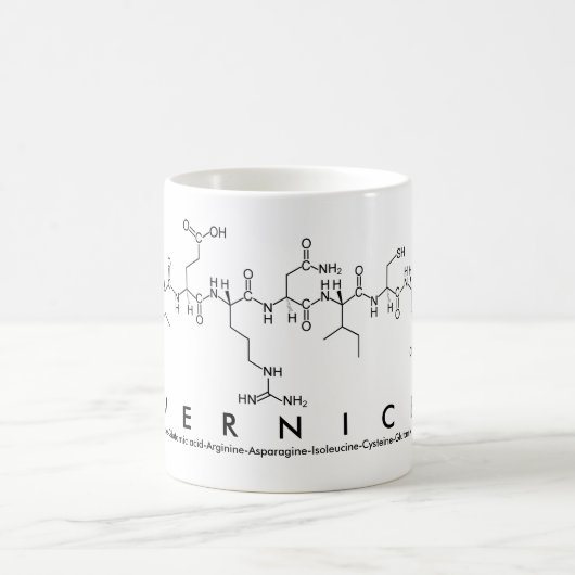 Mug du nom du peptide vernice (Centre)