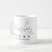 Mug du nom du peptide Vicky (Devant gauche)