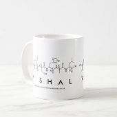 Mug du nom du peptide vishal (Devant gauche)